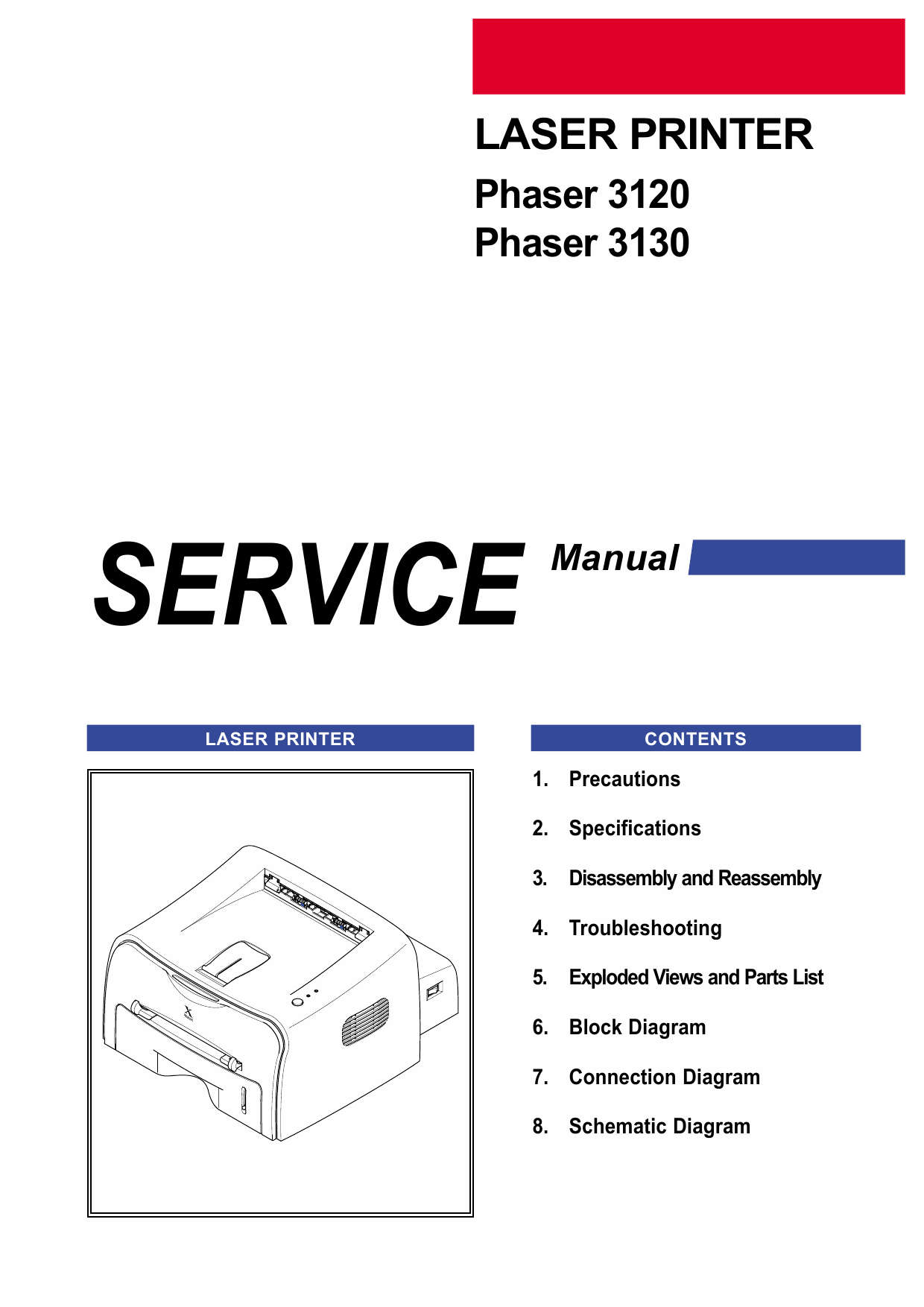 Xerox Phaser 3120 3130 Parts List and Service Manual-1